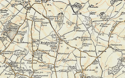 Old map of Lilley in 1897-1900