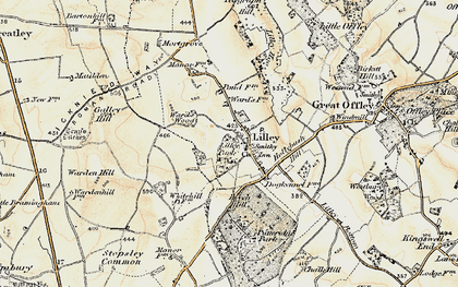 Old map of Lilley Wood in 1898-1899