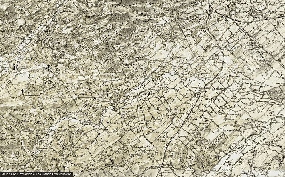 Old Map of Lilliesleaf, 1901-1904 in 1901-1904