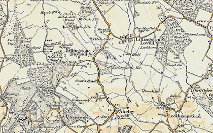 Old map of Lillingstone Dayrell in 1898-1901