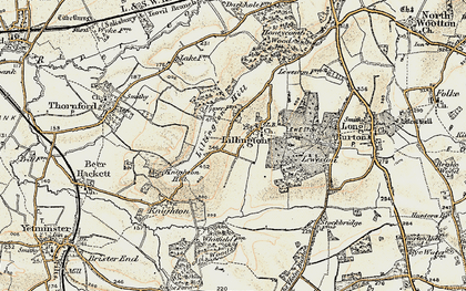 Old map of Lillington in 1899