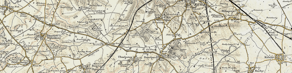 Old map of Lime Tree Village in 1901-1902