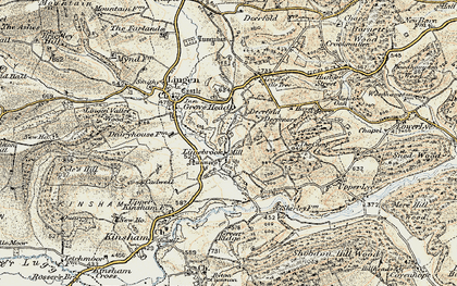 Old map of Limebrook in 1901-1903