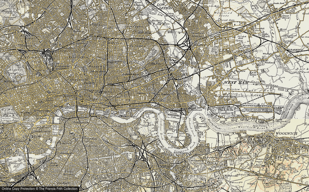 Old Map of Limehouse, 1897-1902 in 1897-1902