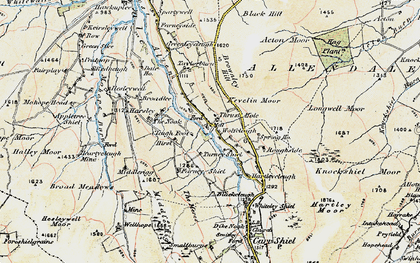 Old map of Acton Moor in 1901-1904