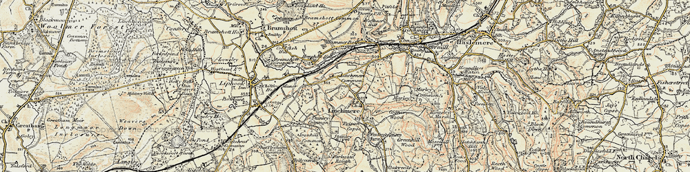 Old map of Linchmere Common in 1897-1900