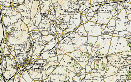 Old map of Lindal Cote Cott in 1903-1904