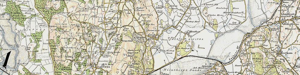 Old map of Lindale in 1903-1904