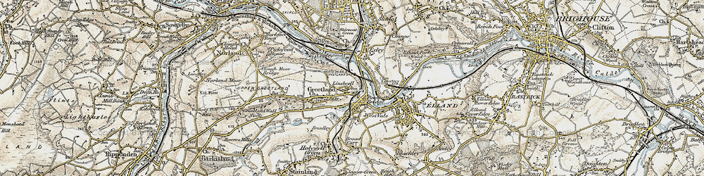 Old map of Lindwell in 1903
