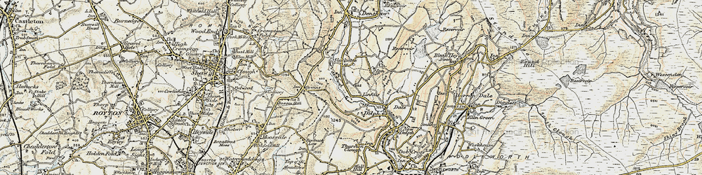 Old map of Linfitts in 1903