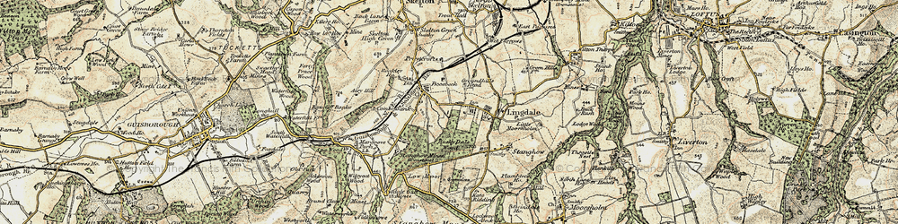 Old map of Lingdale in 1903-1904