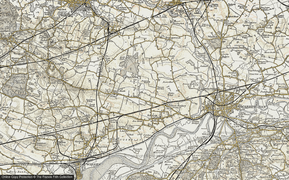 Old Map of Lingley Mere, 1903 in 1903