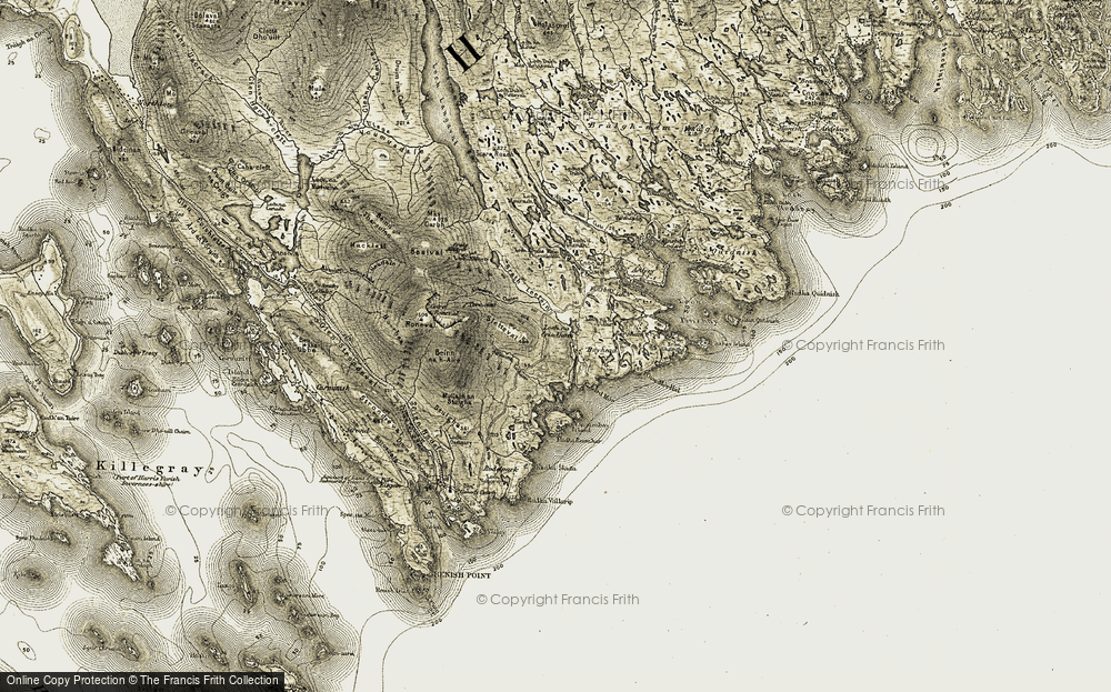 Old Map of Lingreabhagh, 1908-1911 in 1908-1911