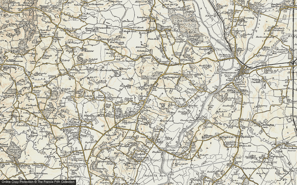 Old Map of Linkend, 1899-1900 in 1899-1900