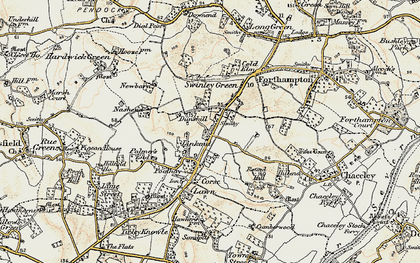 Old map of Linkend in 1899-1900