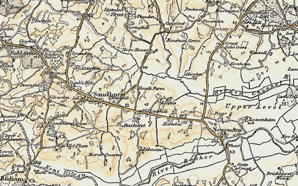 Old map of Linkhill in 1898