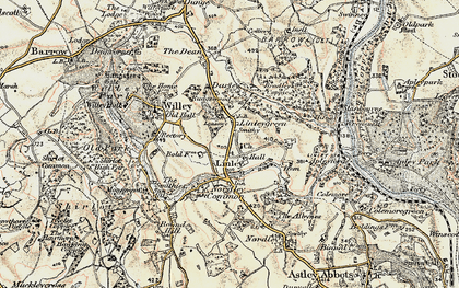 Old map of Linley in 1902