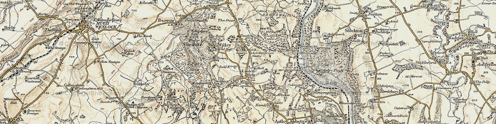 Old map of Linleygreen in 1902