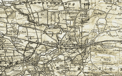 Old map of Balderston in 1904-1906