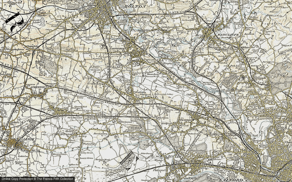 Old Map of Linnyshaw, 1903 in 1903
