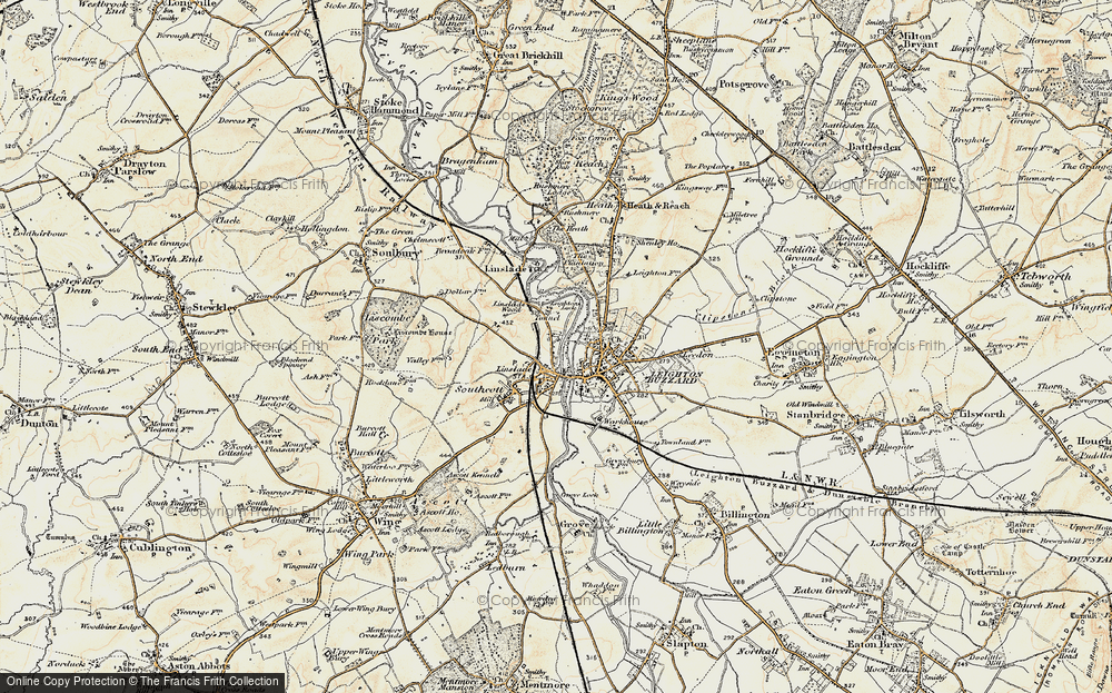 Old Map of Linslade, 1898-1899 in 1898-1899