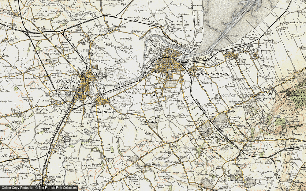 Old Map of Linthorpe, 1903-1904 in 1903-1904