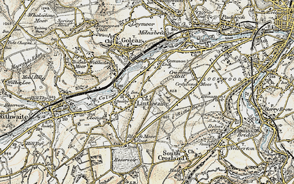 Old map of Linthwaite in 1903