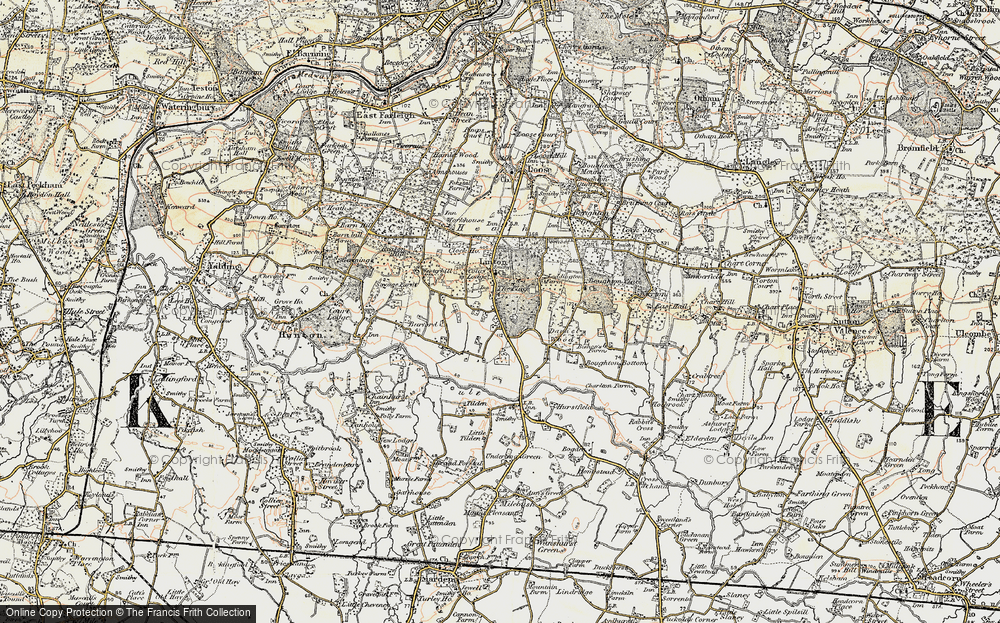 Old Map of Linton, 1897-1898 in 1897-1898