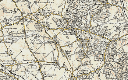Old map of Linton in 1899-1900
