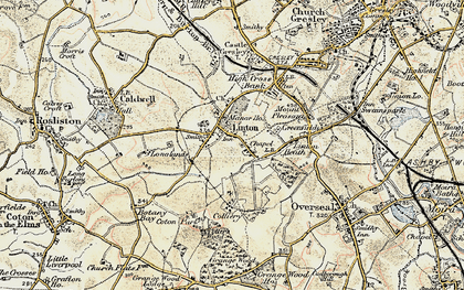 Old map of Linton in 1902