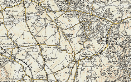 Old map of Linton Hill in 1899-1900
