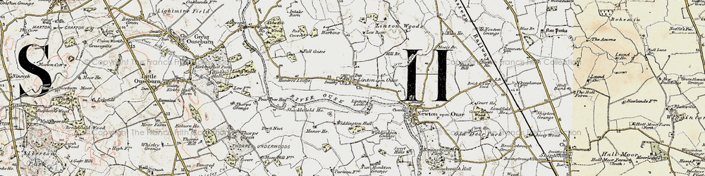 Old map of Linton-on-Ouse in 1903-1904