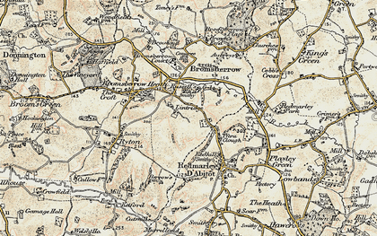 Old map of Lintridge in 1899-1900