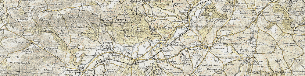 Old map of Lintzford Wood in 1901-1904