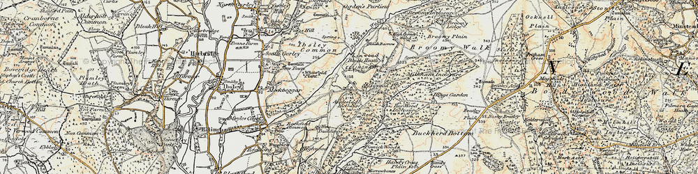 Old map of Linwood in 1897-1909