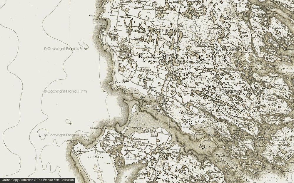 Old Map of Lionacleit, 1911 in 1911