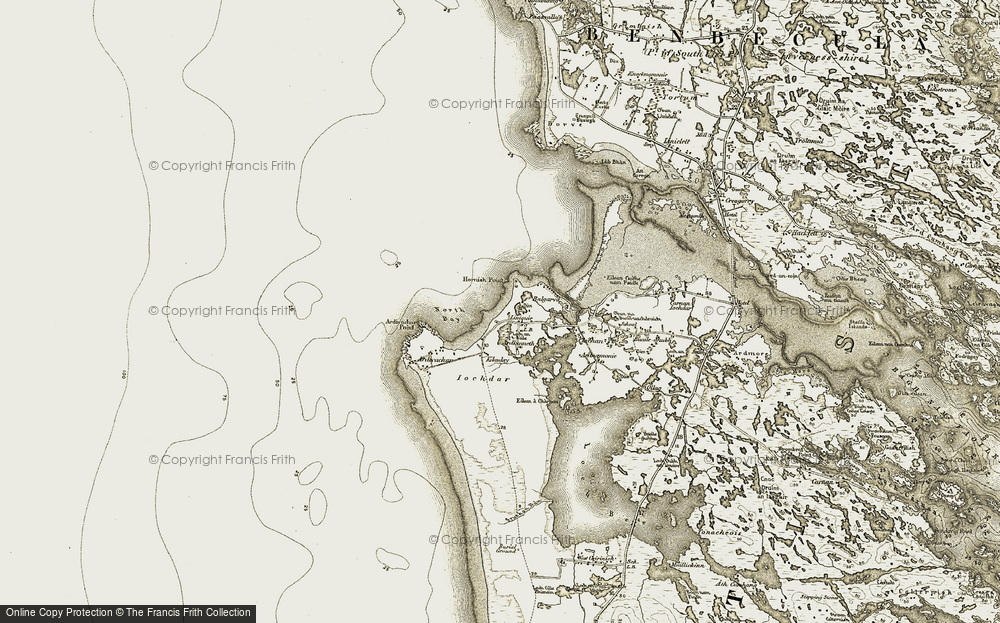 Old Map of Lionacuidhe, 1911 in 1911