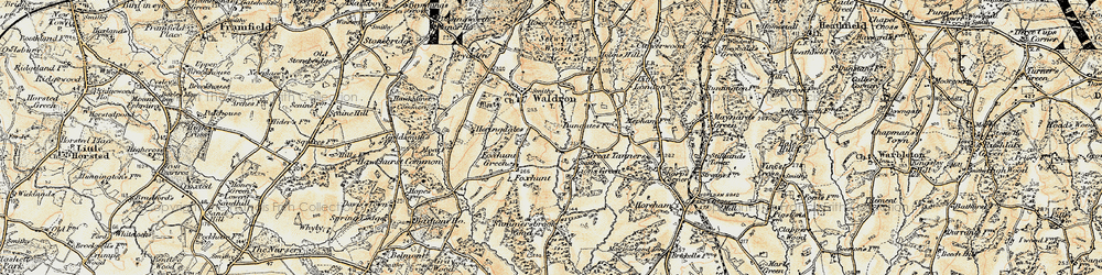 Old map of Tullaghmore in 1898