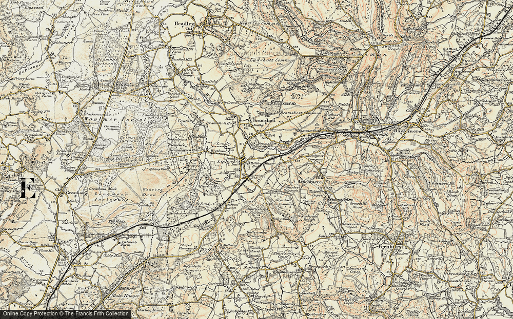 Old Map of Liphook, 1897-1900 in 1897-1900