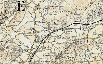Old map of Liss Forest in 1897-1900