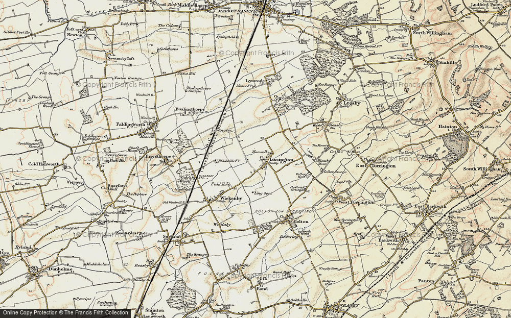 Old Map of Lissington, 1902-1903 in 1902-1903