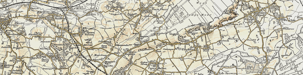 Old map of Listock in 1898-1900