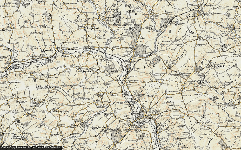 Old Map of Liston, 1898-1901 in 1898-1901