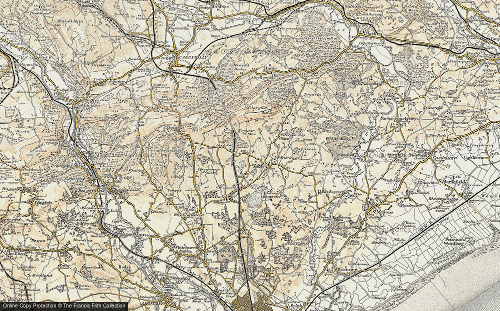Old Map of Lisvane, 1899-1900 in 1899-1900
