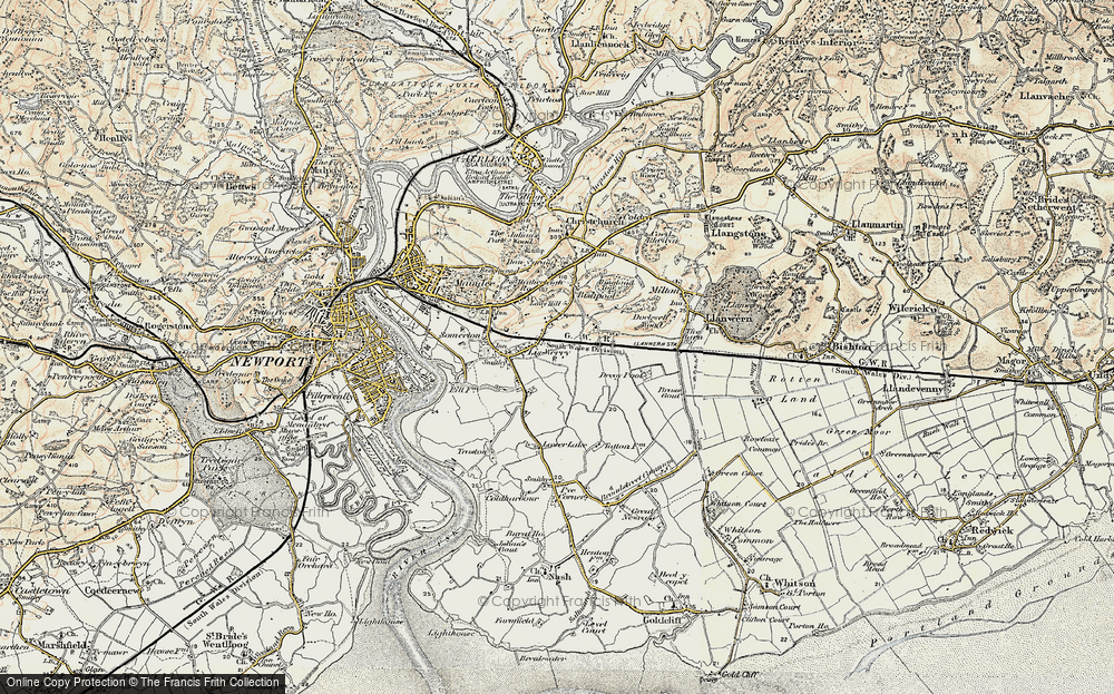 Old Map of Liswerry, 1899-1900 in 1899-1900