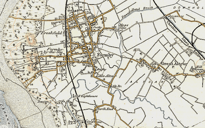 Old map of Little Altcar in 1902-1903