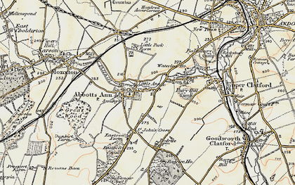 Old map of Little Ann in 1897-1900