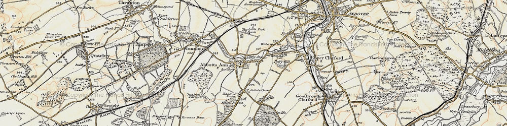 Old map of Little Ann in 1897-1900