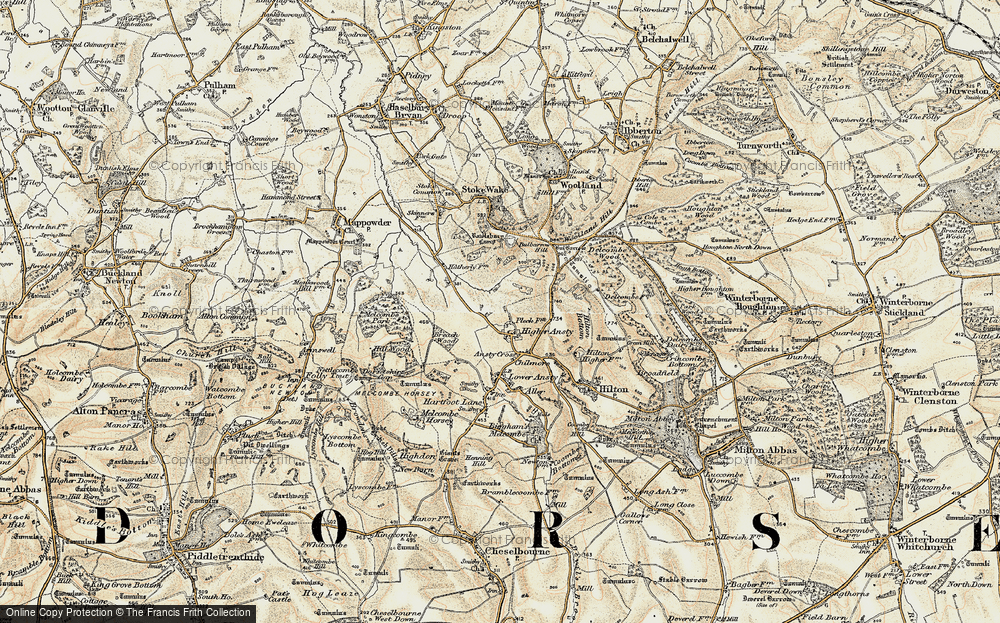 Old Map of Little Ansty, 1897-1909 in 1897-1909