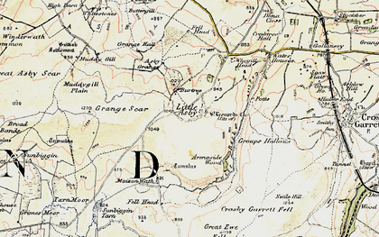 Old map of Whygill Head in 1903-1904